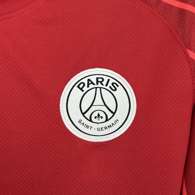 2025-26 Paris Long Sleeve Goleiro Red S-2XL