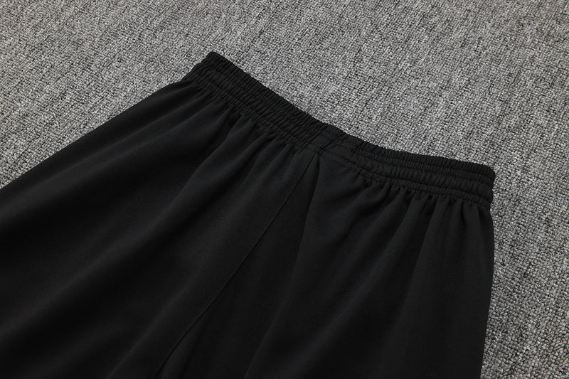 2025-26 Bayern Munich Black-White Adult long pull training suit S-2XL