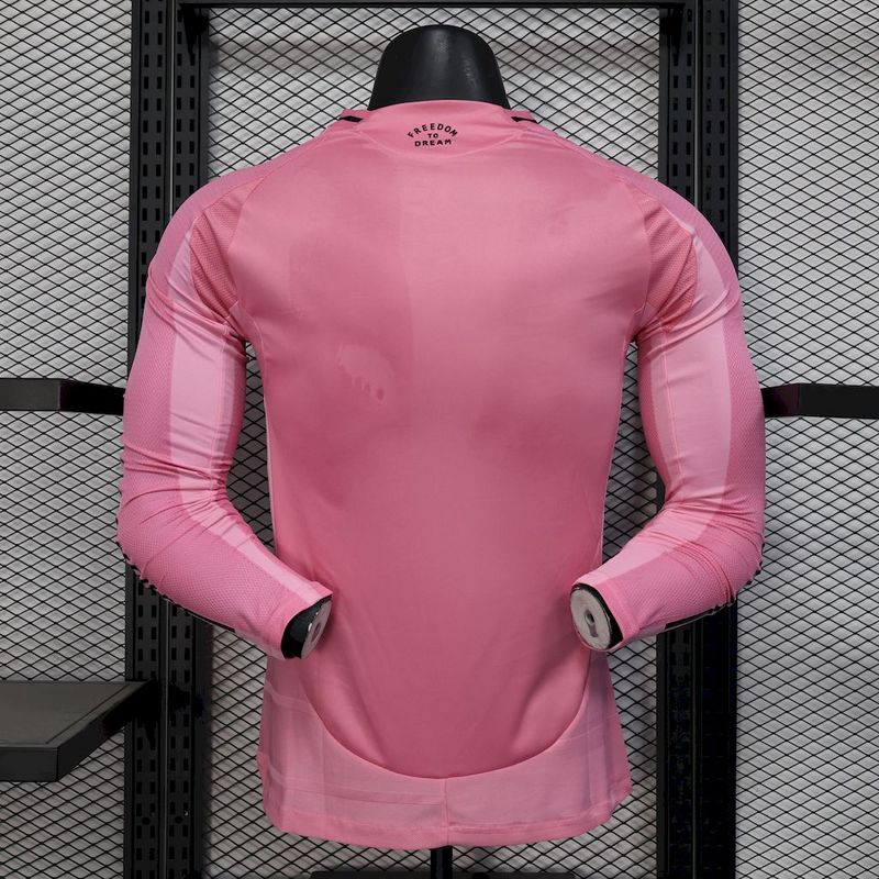 2025-26 Inter Miami Home Long Sleeves  S-XXL