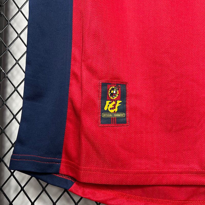 Camiseta retro de casa de España de 1998, talla S-2XL