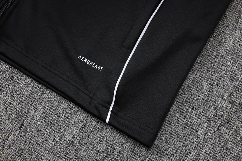 2025-26 Arsenal Black-Red-Green Adult long pull training suit S-2XL