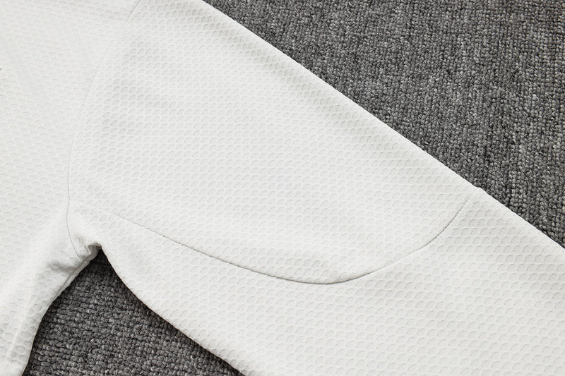 2025-26 Portugal White Adult long pull training suit S-2XL