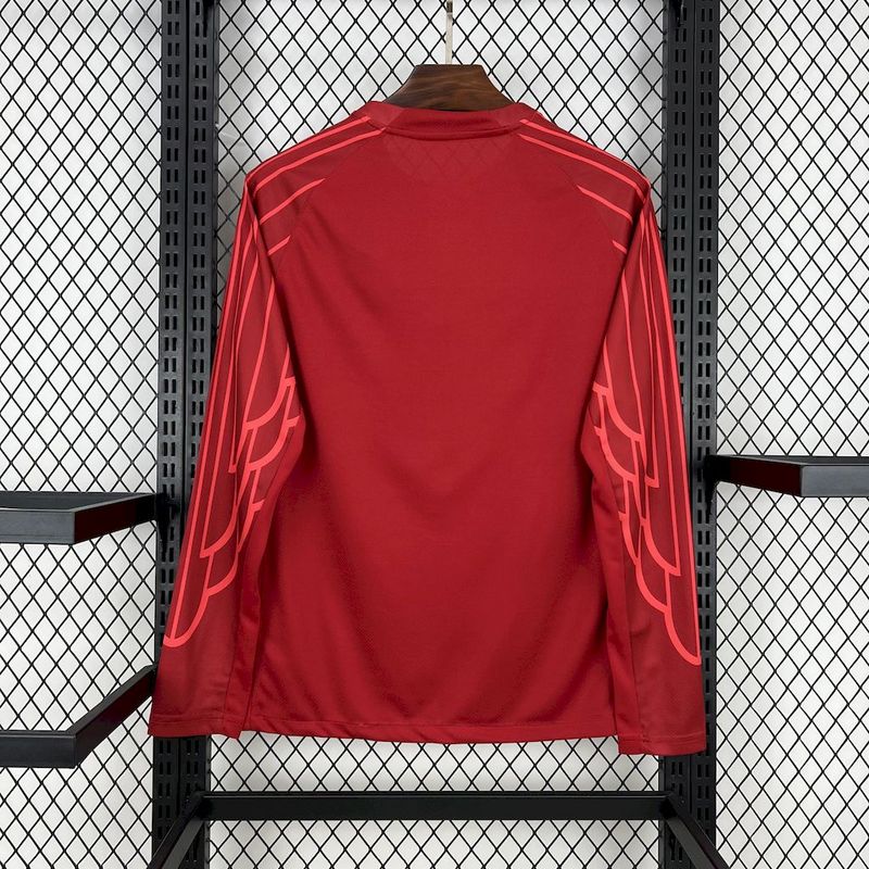 2025-26 Paris Long Sleeve Goleiro Red S-2XL