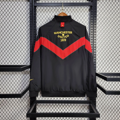 2025-26 Manchester United Black-Red 1878 Windbreaker S-2XL