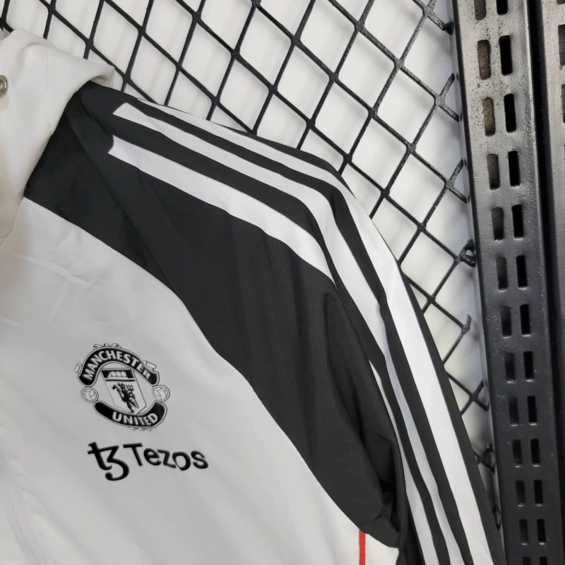 2025-26 Manchester United White Windbreaker S-2XL