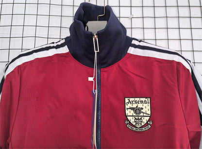 2026-27 Arsenal Track Jacket Burgundy Black Full Zipper Windbreaker S-2XL