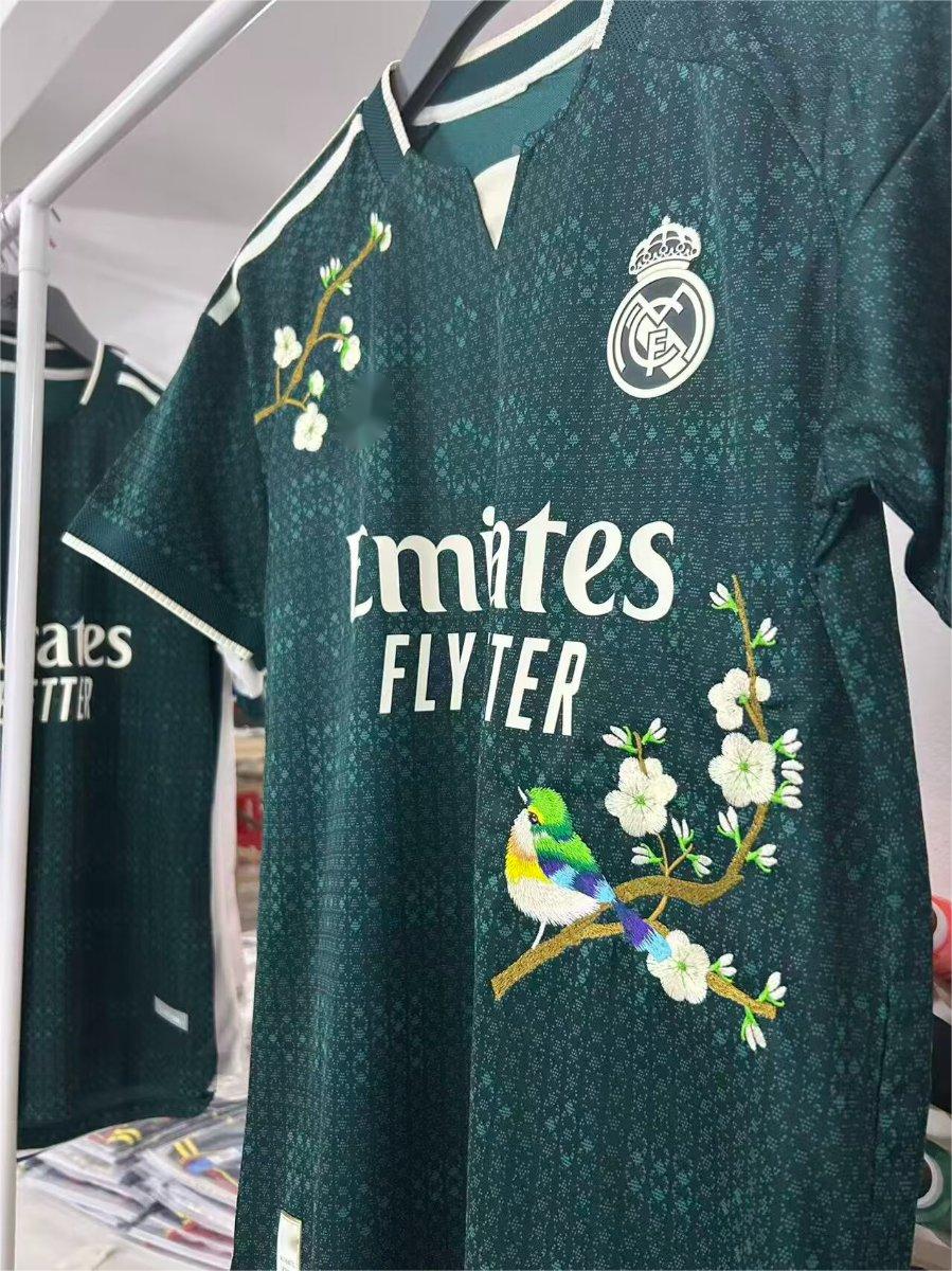 2026-27 Real Madrid Away Green Floral Special Player S-2XL
