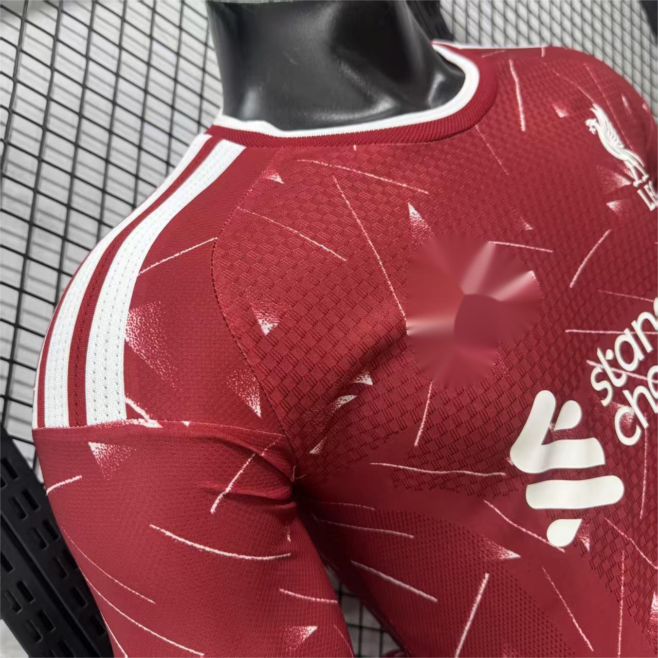 2026-27 Liverpool Home Long Sleeved Player S-3XL