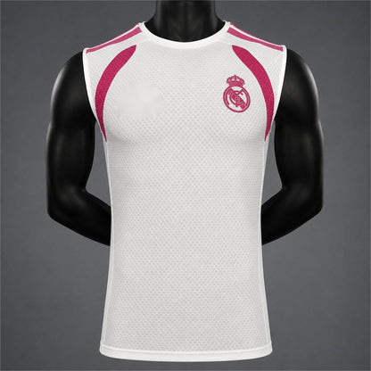 2026-27 Real Madrid White with Pink Vest S-3XL