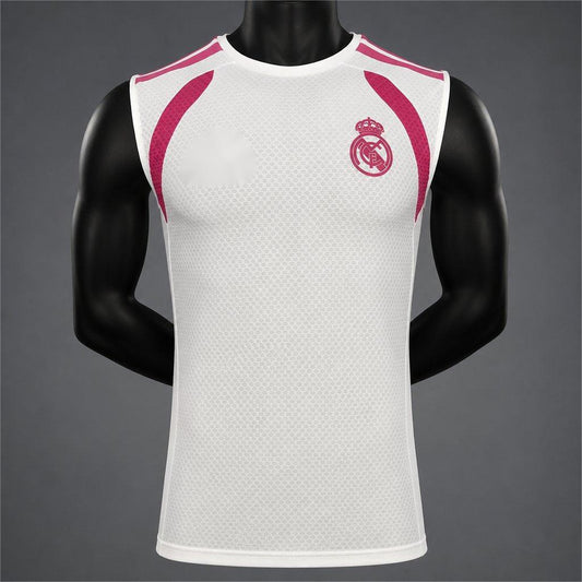 2026-27 Real Madrid White with Pink Vest S-3XL