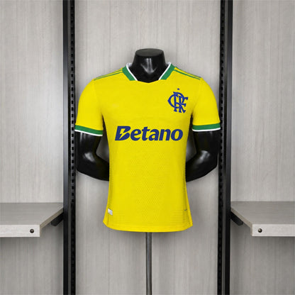 2026-27 Flamengo Yellow All Sponsors Player S-4XL