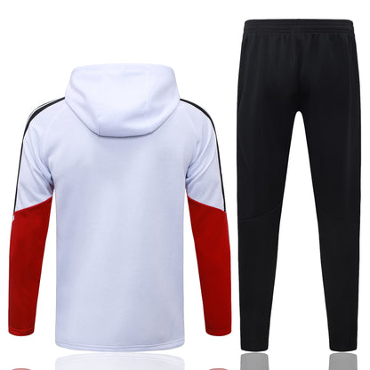 2026 Germany White Long Pull Training Suit Adults Or Children