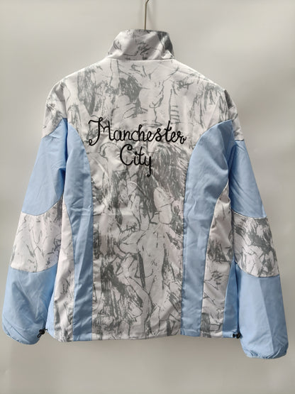 2026-27 Manchester City White Reversible Embroidered Windbreaker S-2XL
