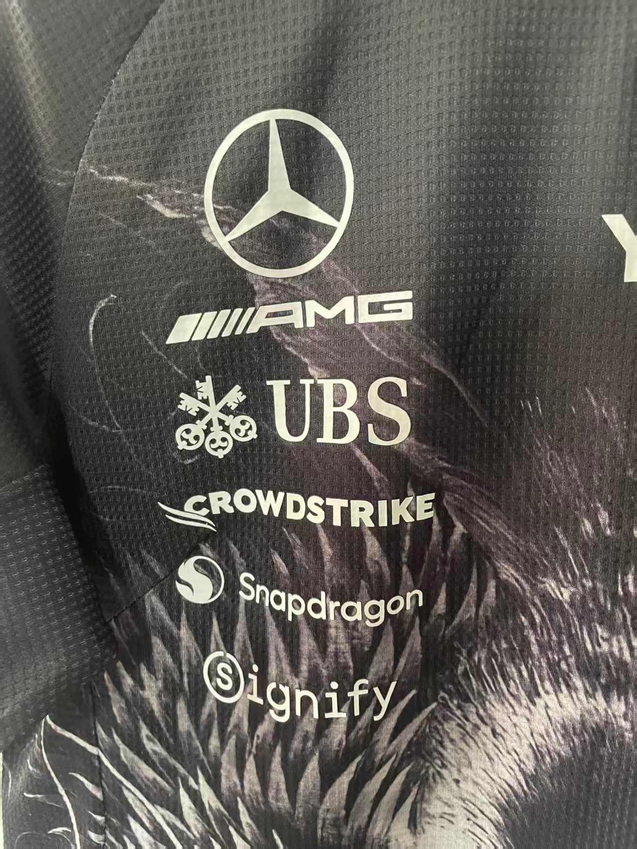 2026 F1 Mercedes Black Patterned Racing Suit S-5XL