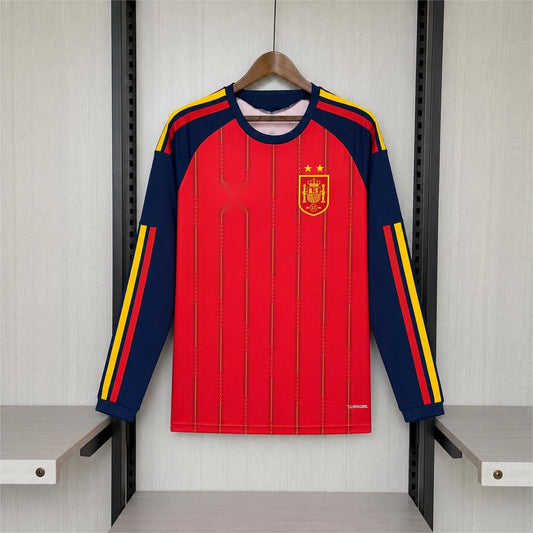 2026 Spain Home  Two Star Long Sleeve S-2XL