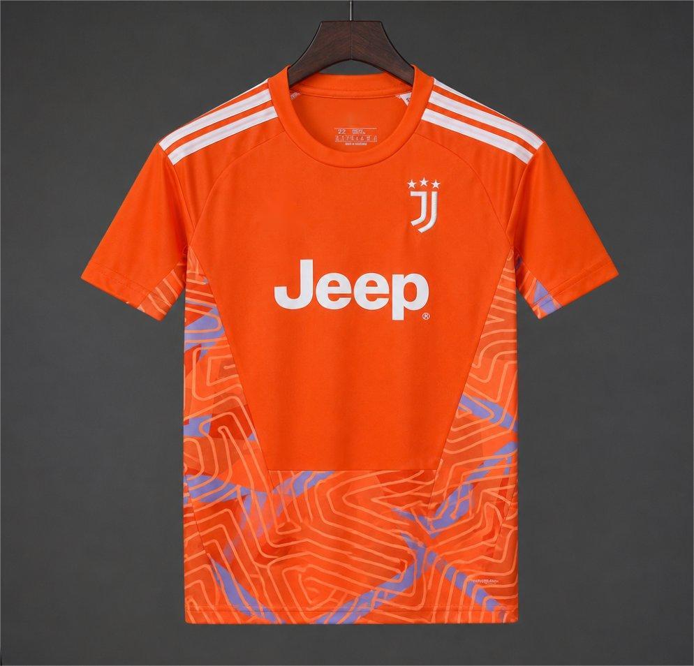 2026-27 Juventus Orange with Abstract Maze Pattern Goalkeeper S-2XL