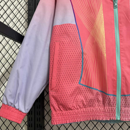 Cortavientos reversible impermeable edición especial rosa y verde 2025-26 del Barcelona