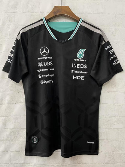 2026 F1 Mercedes Black Round Neck Racing Suit S-5XL