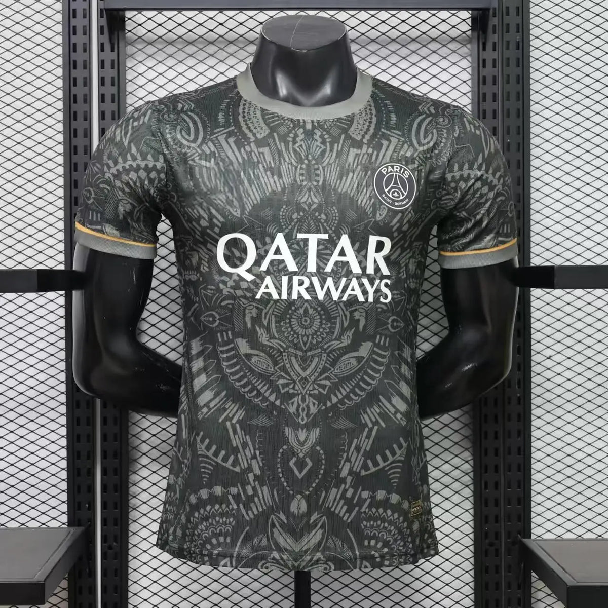 2026-27 París Negro con Patrón Tribal Jugador Especial S-3XL