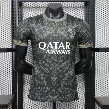 2026-27 París Negro con Patrón Tribal Jugador Especial S-3XL