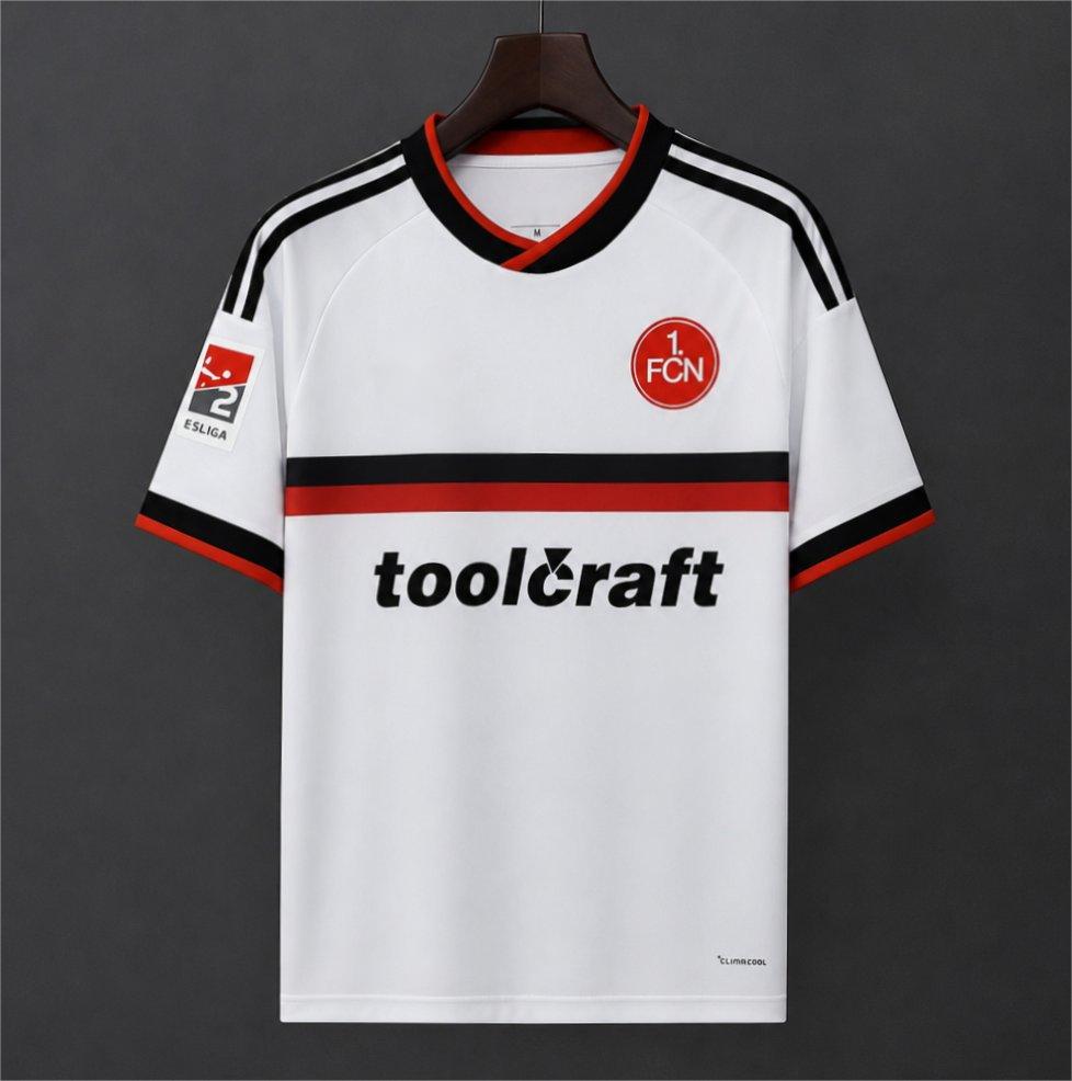 2026-27 Nurnberg Away White with Black Red Stripe S-4XL