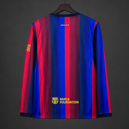 2026-27 Barcelona Home Blue & Red Stripes Long Sleeve S-4XL