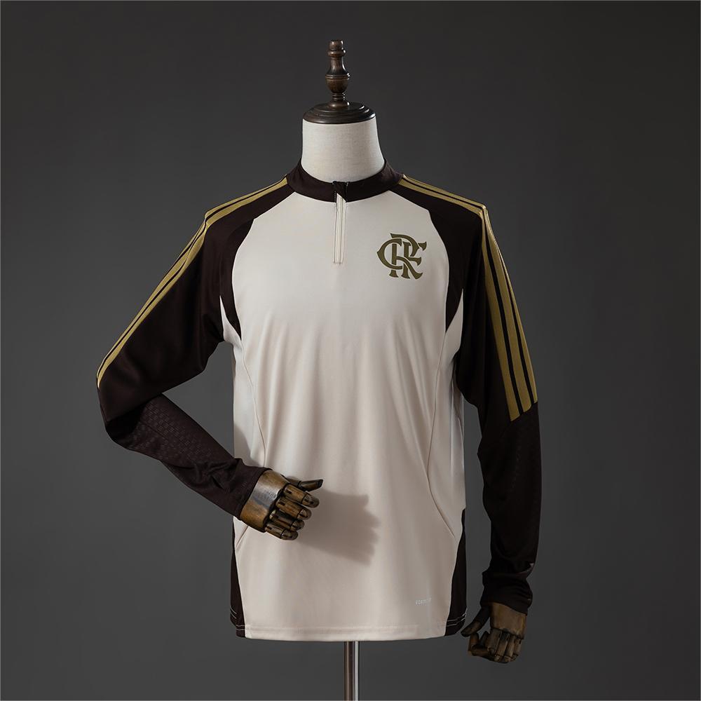 2026-27 Flamengo Training Uniform Apricot Long Sleeved S-2XL