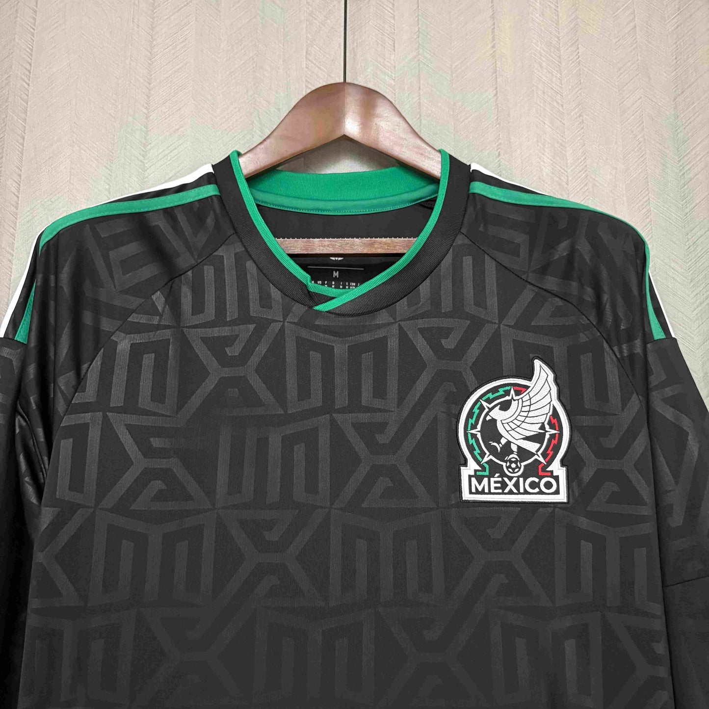 2026 México Negro Manga Larga S-XXXXL