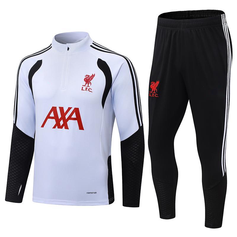 2026-27 Liverpool White Half Zip Training Suit Adults Or Children