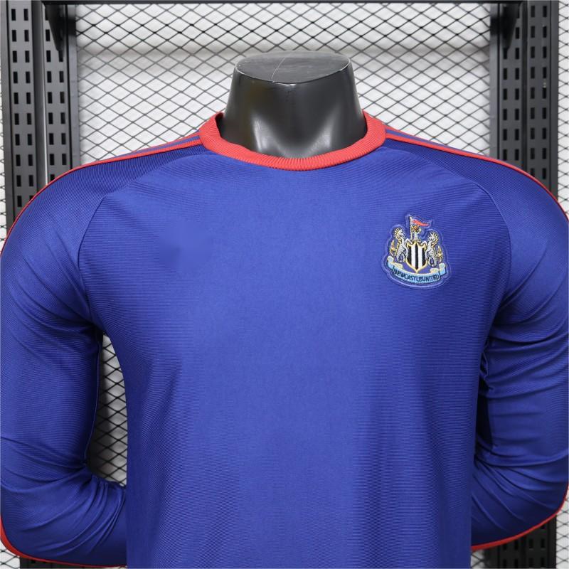 2026-27 Newcastle United Away Blue 1990 Vintage Remake Long Sleeve Player S-3XL