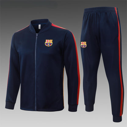 2026-27 Barcelona Blue Full Zip Training Suit Adults Or Children