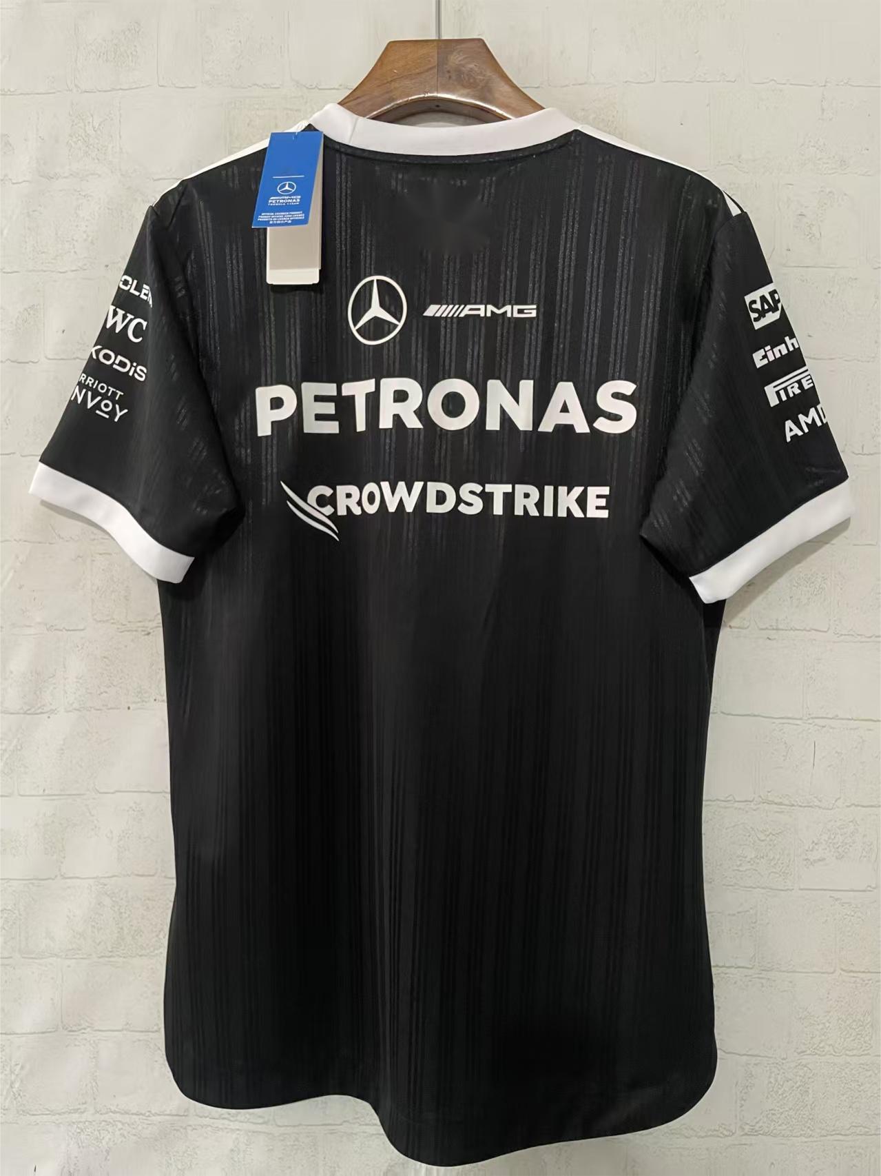 2026 F1 Mercedes Racing Suit White Round Neck Black S-5XL