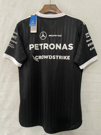 2026 F1 Mercedes Racing Suit White Round Neck Black S-5XL