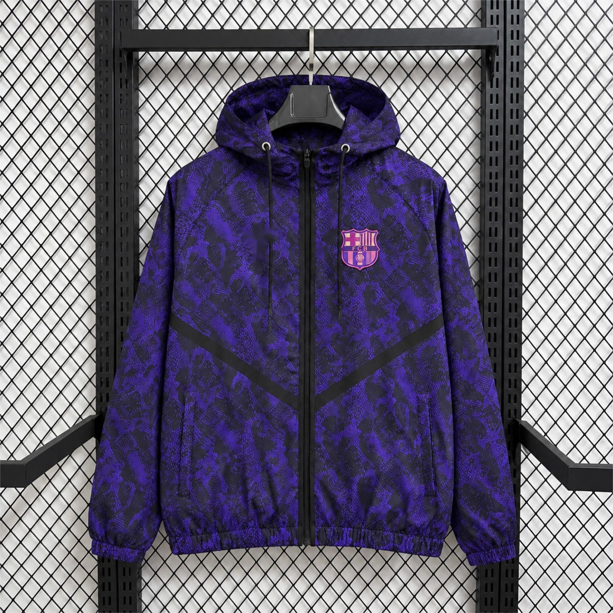 2026-27 Barcelona Black Purple Casual Windbreaker S-2XL