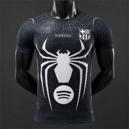 2026-27 Barcelona Spider-Man Black Special Edition Player S-2XL