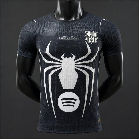 2026-27 Barcelona Spider-Man Black Special Edition Player S-2XL