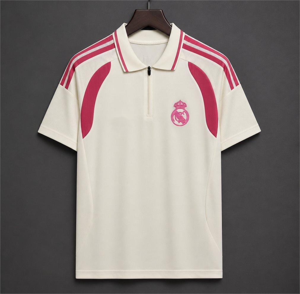 2026-27 Real Madrid Training Cream Polo S-4XL
