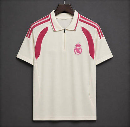 2026-27 Real Madrid Training Cream Polo S-4XL