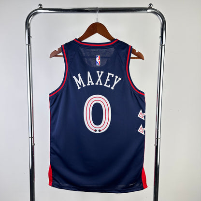 NBA 2024-25 76ers City Edition No. 0 MAXEY