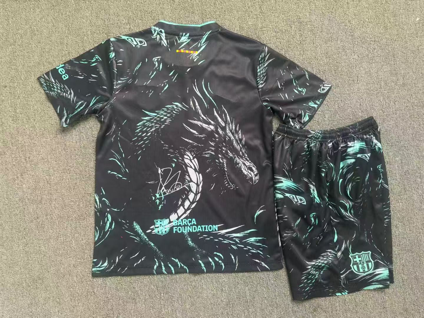 2026-27 Barcelona Black Dragon Kids Size 16-28