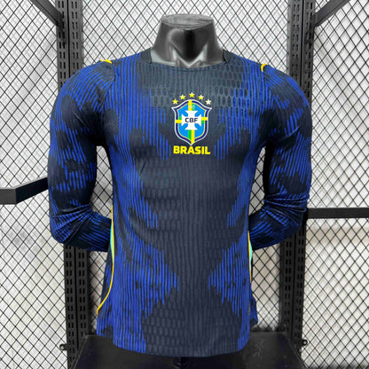 2026 Brazil Away Long Sleeve Player S-2XL