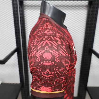 2026-27 París Rojo Oscuro con Patrón Tribal Jugador Especial S-3XL