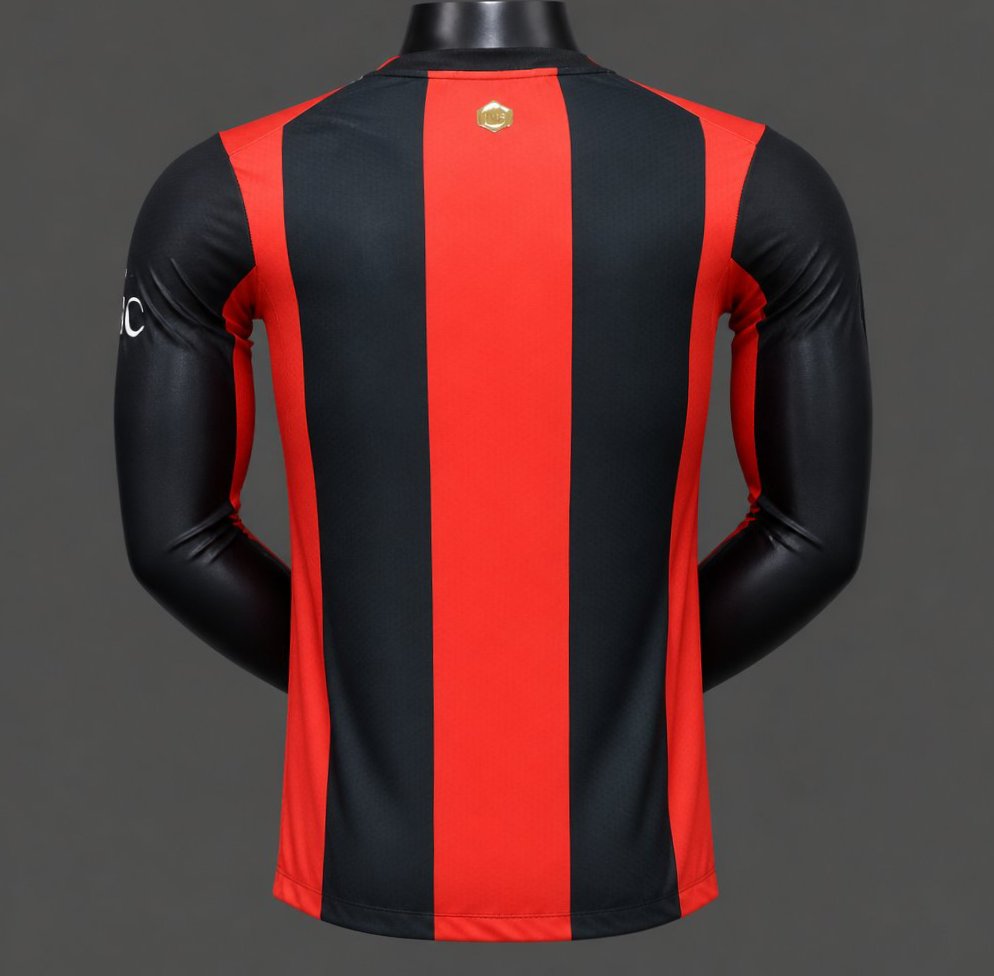 2026-27 AC Milan Home Long Sleeve Player S-2XL