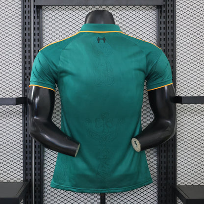 2026-27 Liverpool Green With Gold Trim Casual Retro Player S-3XL