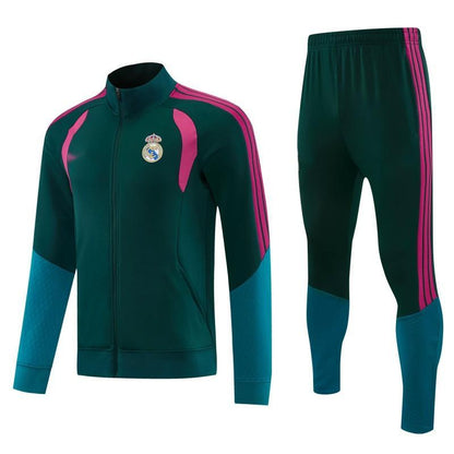 2026-27 Real Madrid Dark Green Full Zipper Jacket Tracksuit S-2XL