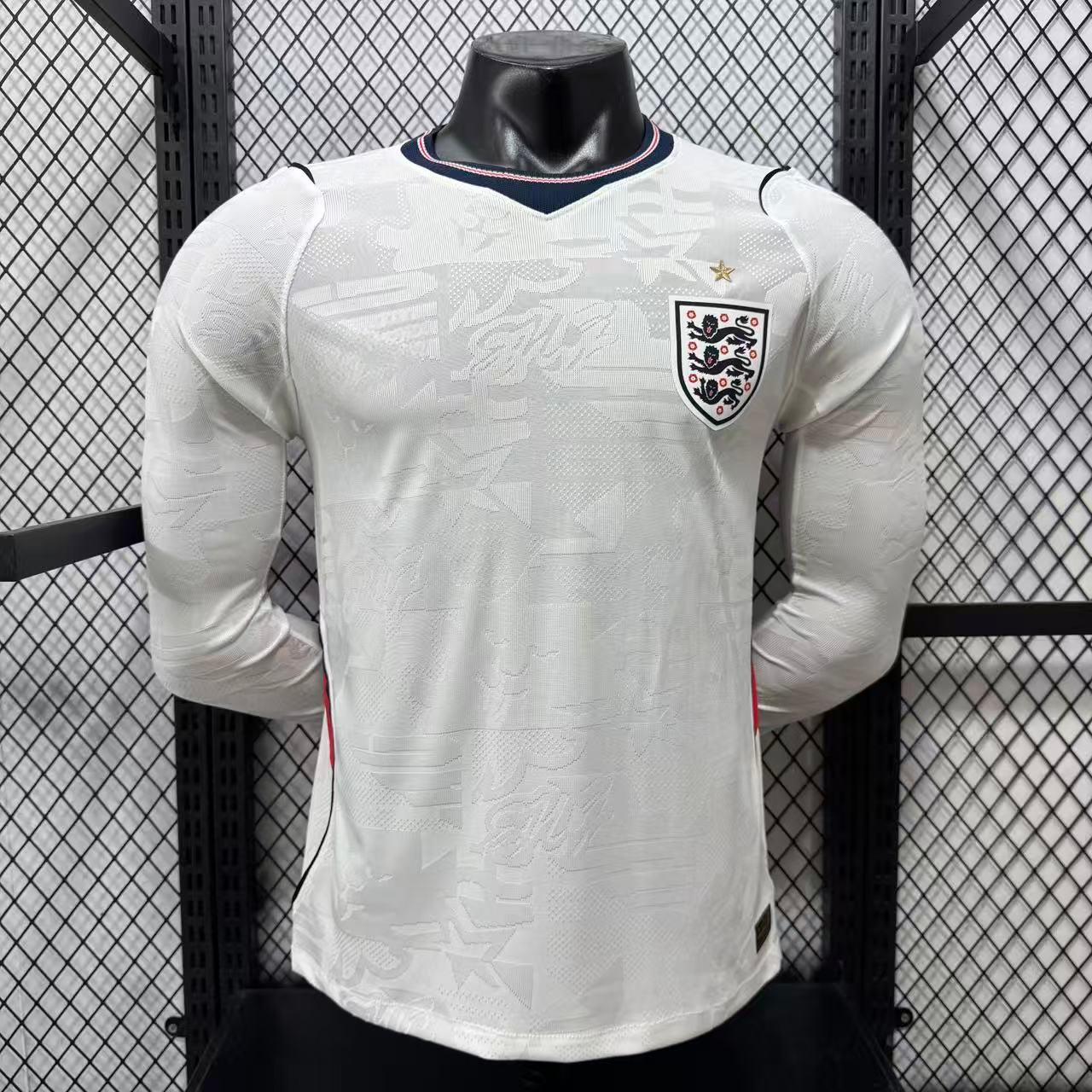 2026 England Home Long Sleeve Player S-2XL