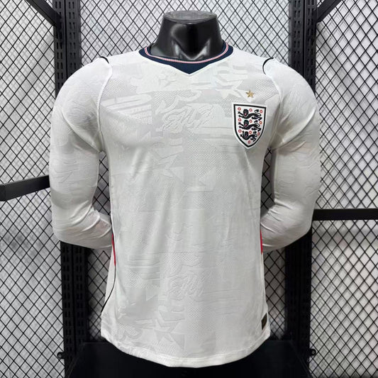 2026 England Home Long Sleeve Player S-2XL