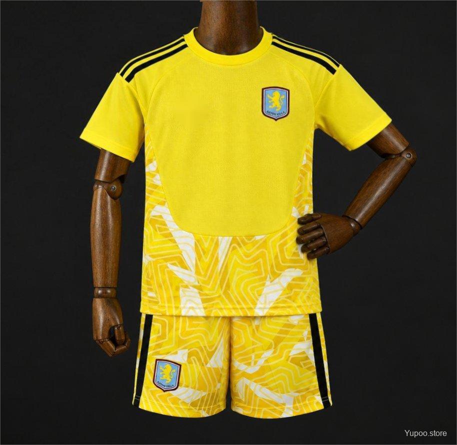 2026-27 Aston Villa Goalkeeper Kids Size 16-28