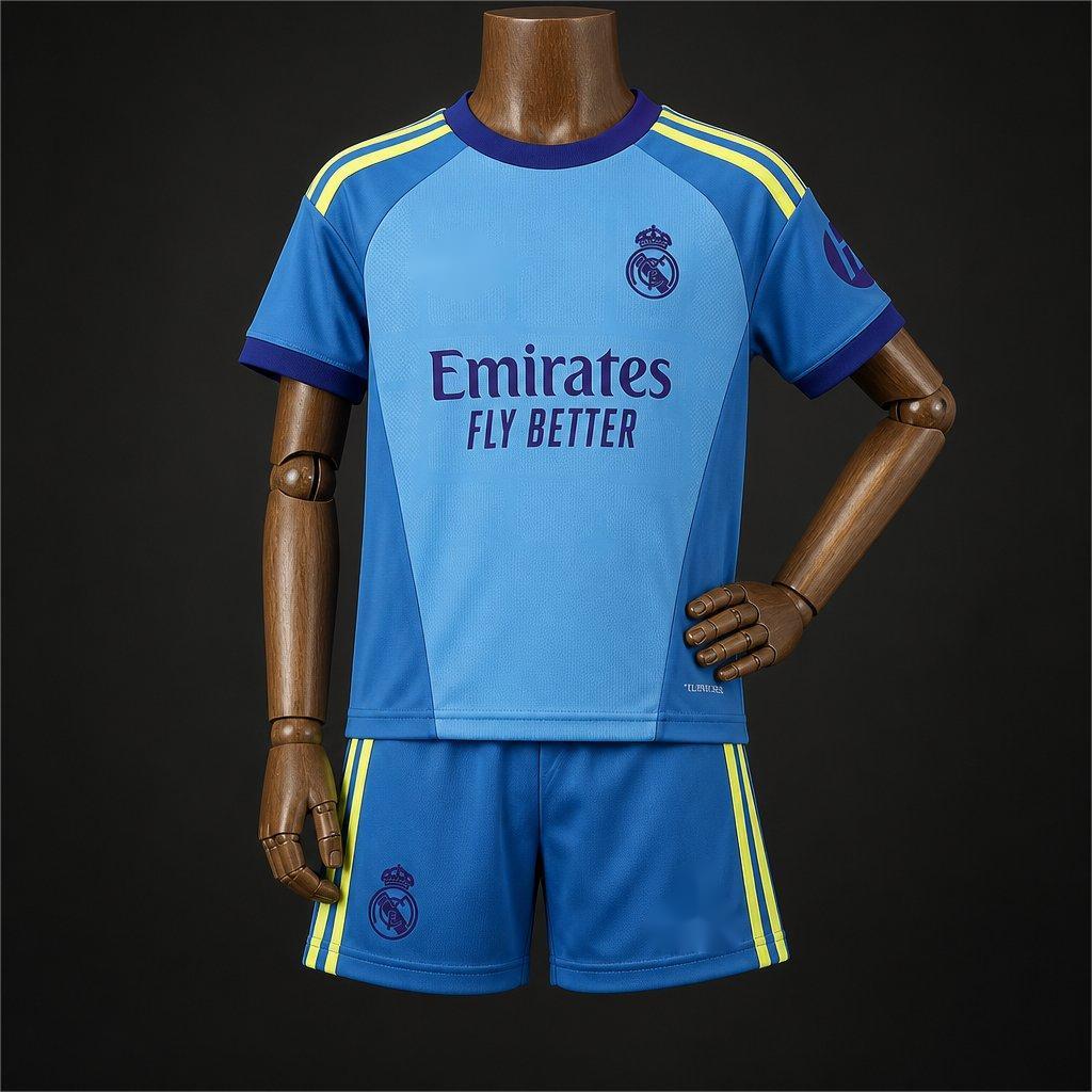 2026-27 Real Madrid Goalkeeper Away Blue Kids 16-28