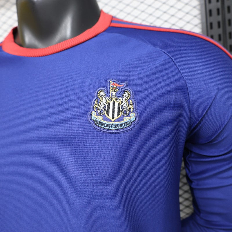 2026-27 Newcastle United Away Blue 1990 Vintage Remake Long Sleeve Player S-3XL